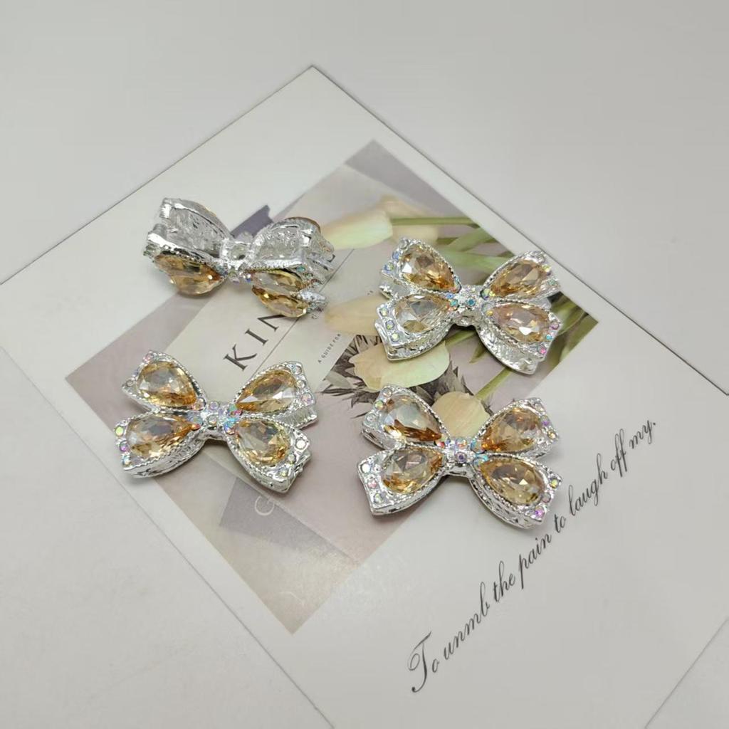Versatile Rhinestone Bow Tie & Pen Butterfly Jewelry Accessory