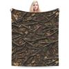 Green And Brown Camo  Super Soft Blankets  Kids Adult Plush Throw Blanket Fashion Bedroom Flannel Bedspread Sofa Bed Cover