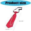 Reusable Metal Chain Necktie For Men Women Adjustable Closure Premium Polyester Fabric Stylish Dress Accessory