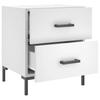 Nightstand White 40 x 35 x 47.5 cm Particleboard
