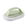 Solid Color Striped Handle Mop: Kitchen & Bathroom Cleaning Sponge with Scouring Pad