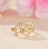 1pc Vintage Hollow 26 Letter Adjustable Ring Fashionable Casual Couple Accessory