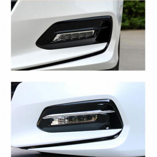 2pcs Chrome Trim Front Fog Light Lamp Strip ABS Fit for Honda Accord 2018-2022