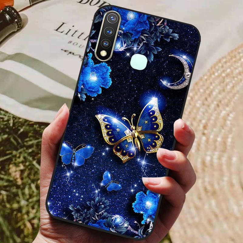 For Vivo Y19 Case Silicone Cover For Vivo 1915 Y19 Y 19 Case 6.53'' Soft TPU Silicon Phone Back Protective Bumper Shells Coque