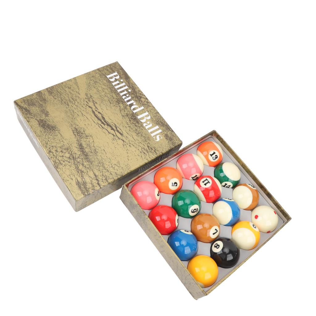 Biljardkuler Poolkulesett 2,25in Reguleringsstørrelse for Amerikansk Stil Biljardbord Tilbehør 16