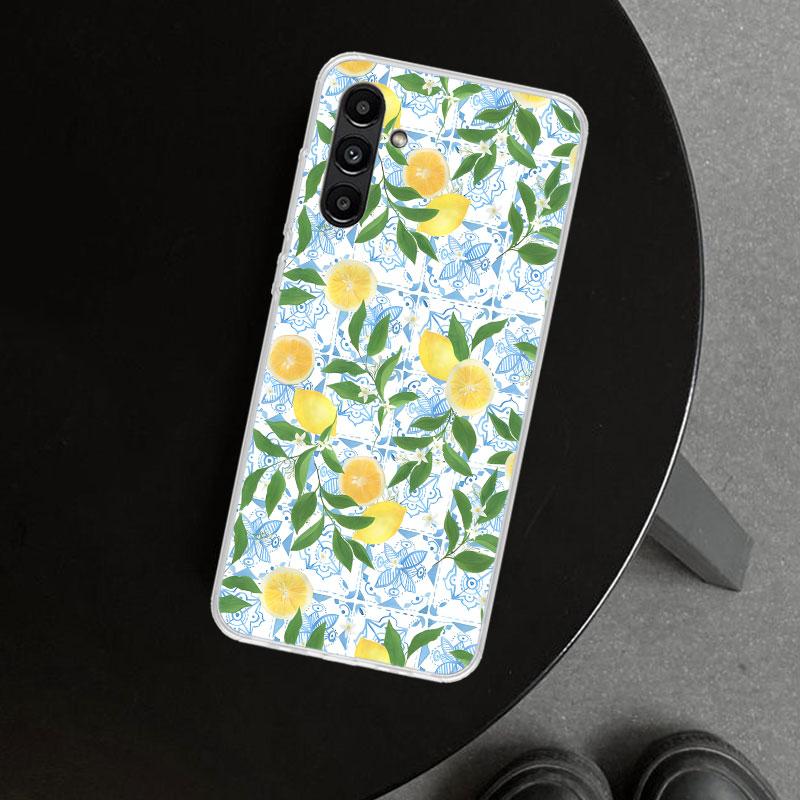 Summer Fruits Lemon Phone Case Cover for Samsung Galaxy A17 A16 A26 A36 A56 A57 A37 A15 A25 A35 A55 A14 A24 A34 A54 A13 A23 A33