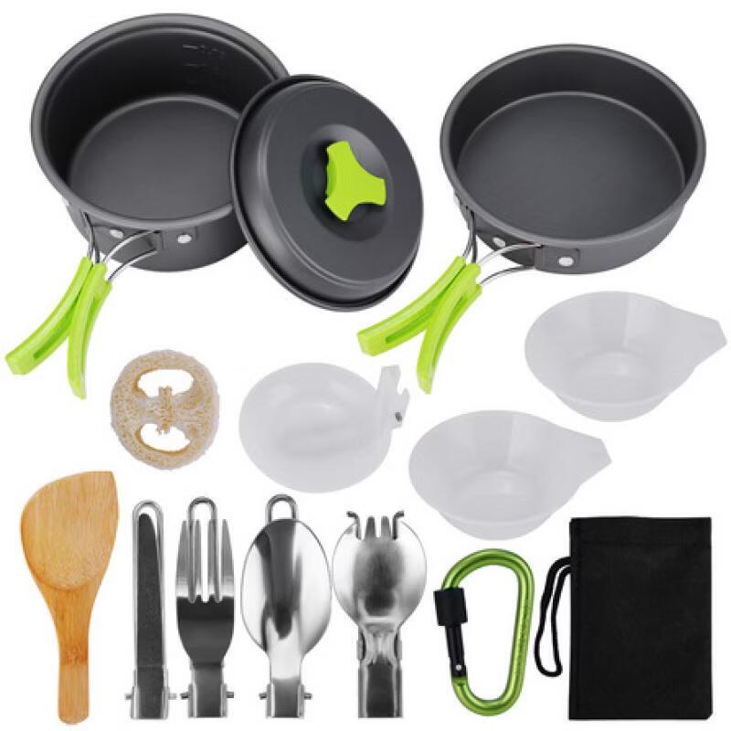 OLOEY Outdoor Cookware & Tableware Set