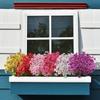 24 Bundles Artificial Flowers for Outdoor,No Fade Fake Flowers Faux Plants for Decoration Hanging Planters Indoor Outside Garden Porch Home Wedding