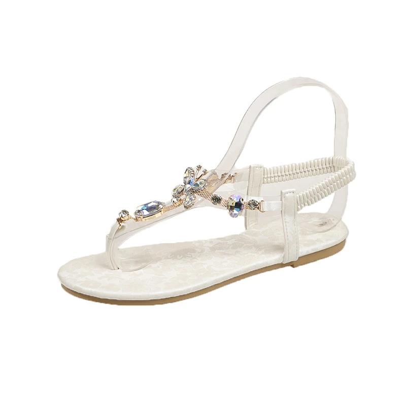 Summer Toe Sandals 2025 New High-quality Solid Color Non-Slip Women's Shoes 36-43 Large Size Banquet Sandals