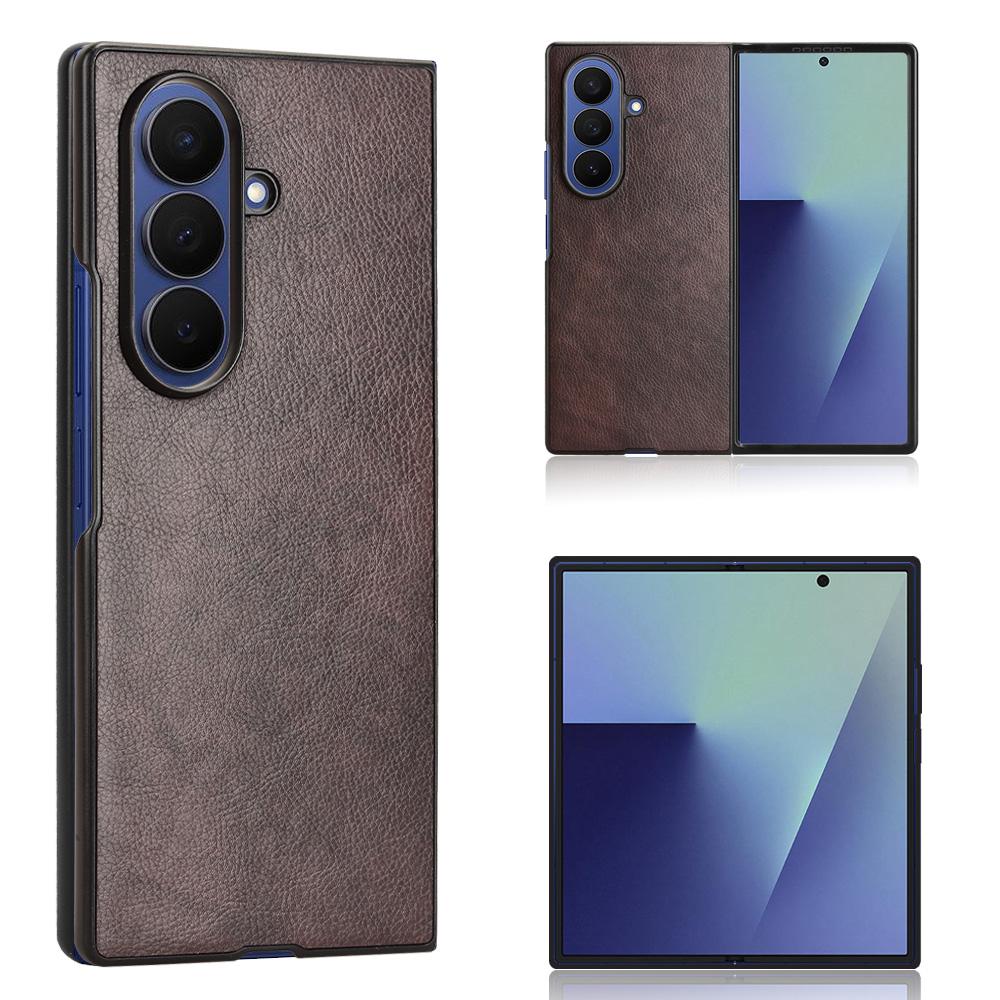

For Samsung Galaxy Z Fold7 5G Case Litchi Texture PU Leather+PC Phone Cover