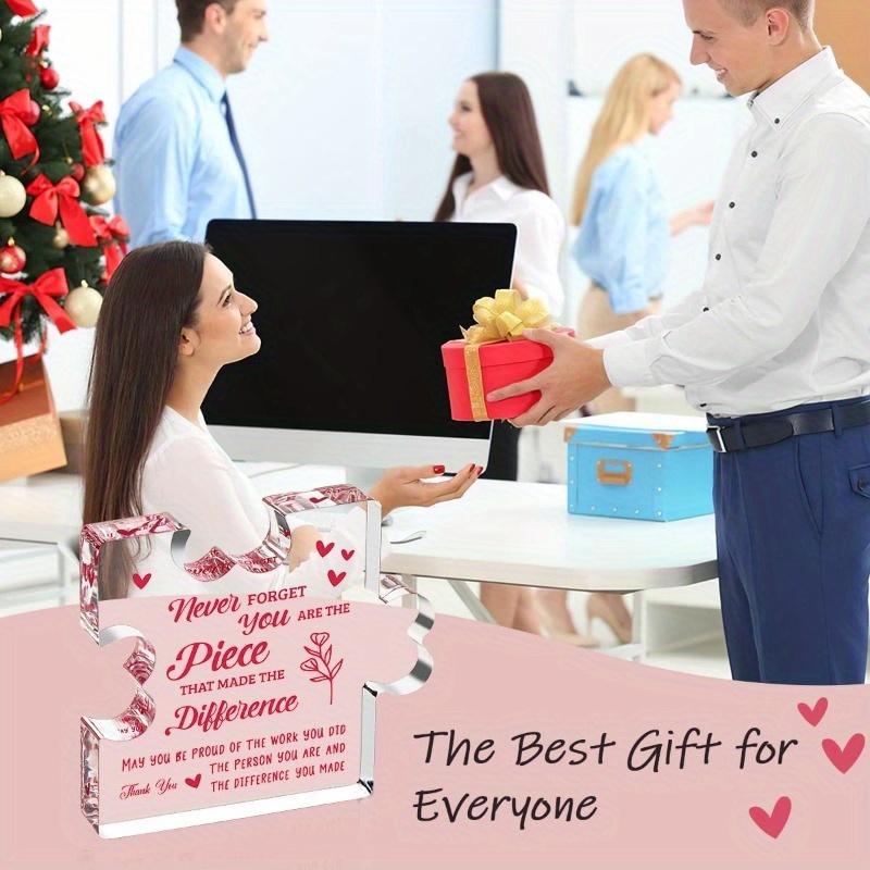 Female colleague retirement gift resignation gift thank you gift for a friend leader coach decoration logo.