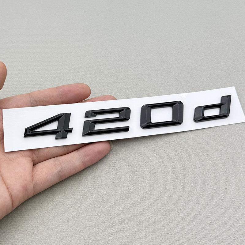 3D ABS Car Letters Logo 420d 428d Badge Sticker Rear Trunk Emblem Decals For BMW 4 Series 420d 420i F32 F36 Auto Tail Marking