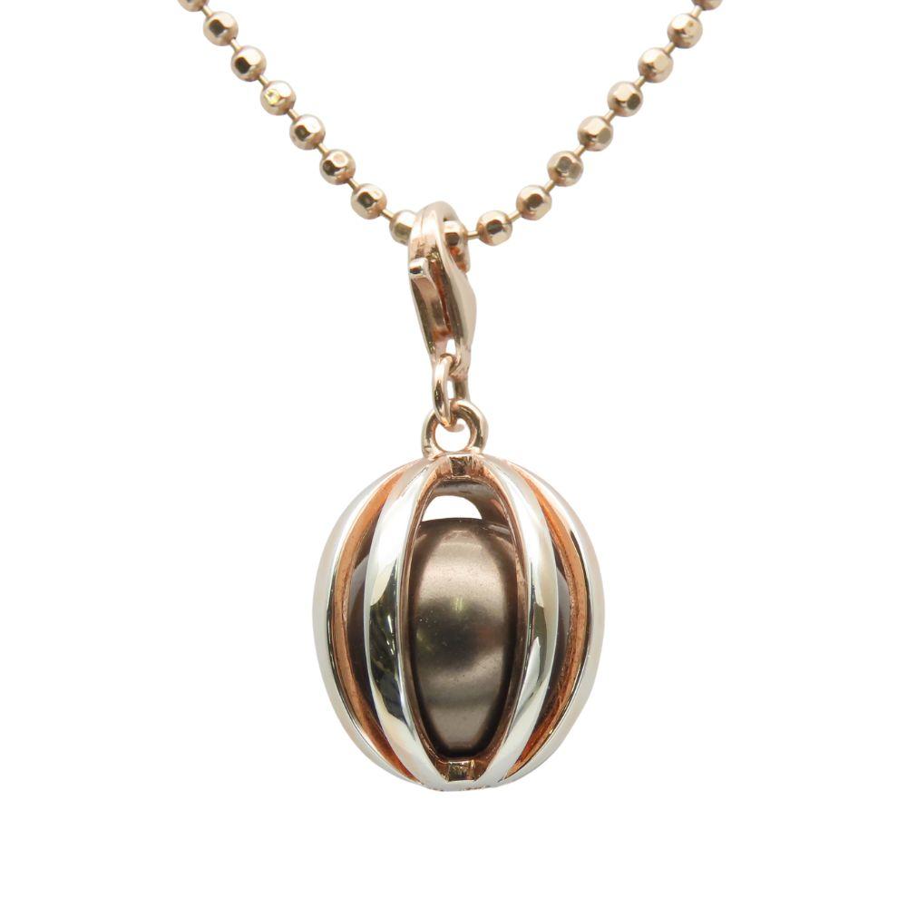 Used Folli Follie Necklace Silver925 10.2g pink Pendant