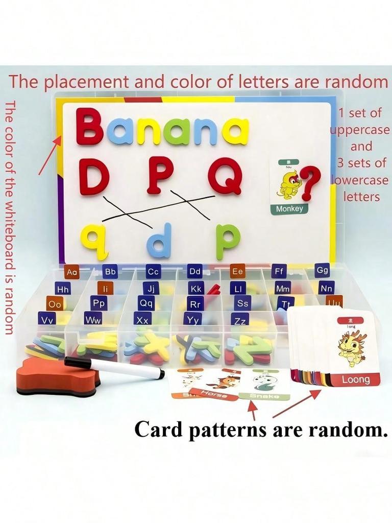 Magnetic Letter Spelling Board Set Teaching Tool, Helpful for Teaching and Intellectual Development, Improving Language Skills