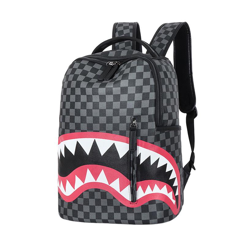 Li Shen Men s Fashion Plaid Backpack 1