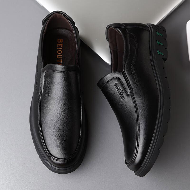 BEIOUTU Men s Business Casual Slip-On Leather Shoes US 6.5