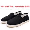 Handmade Old Beijing Rubber Sole Cloth Shoes with Breathable, Wear-Resistant Thousand-Layer Tire Soles