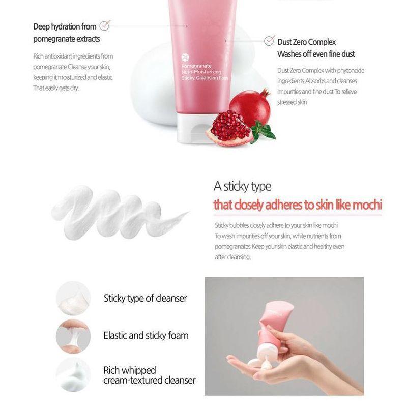 FRUDIA - Pomegranate Nutri-Moisturizing Sticky Cleansing Foam