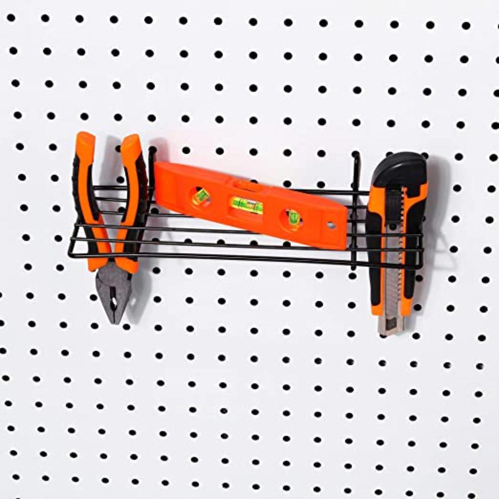 1/5pcs Home Decor Decoration Hanging Frame Iron Grid Tools Pegboard Hooks Peg Board Shelf
