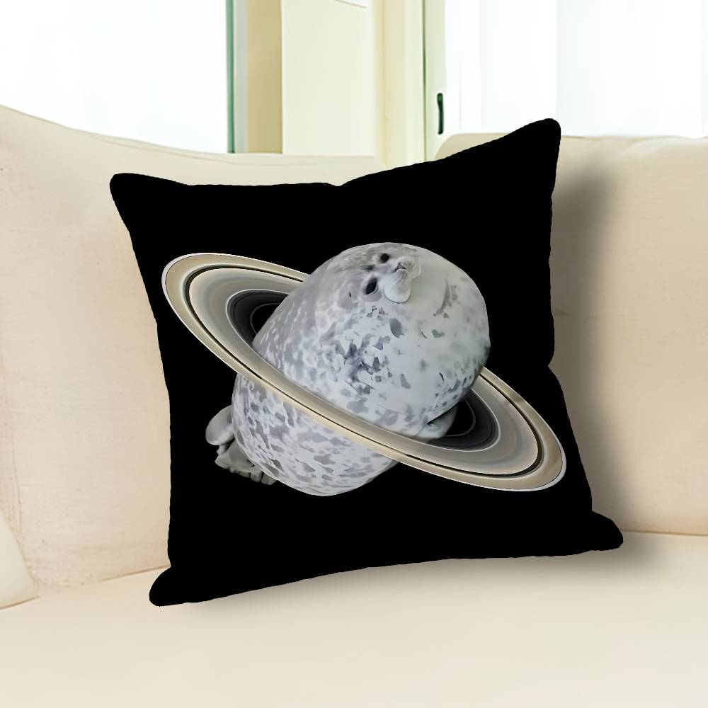 Funny S-Seal Sea Various Sizes Square Pillow Case For Car Home Bedchamber Decor Custom Valentine gift