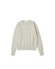 WORTHWHILE MOVEMENT Cuff Button Crew Neck (Light Beige)