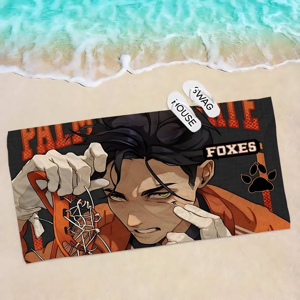 The FoxholeS Court Anime Microfiber Blanket Quick Drying Beach Towels Oversized Printing Super Absorbent Pool Towel Blanket