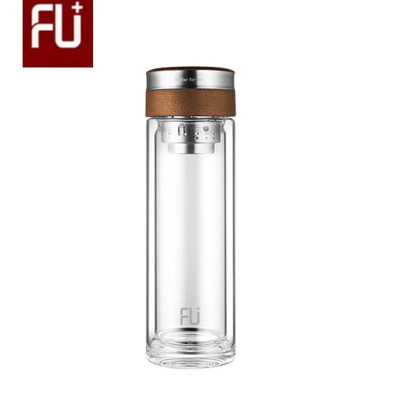 FUGUANG FU+ Double-Layer Glass Tea Cup with Filter
