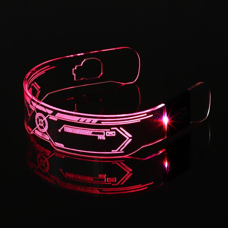 

Светодиодные цветные светящиеся очки с блестками party glasses bar technology LED музыкальный фестиваль научно-фантастические очки bar cheer cool mus