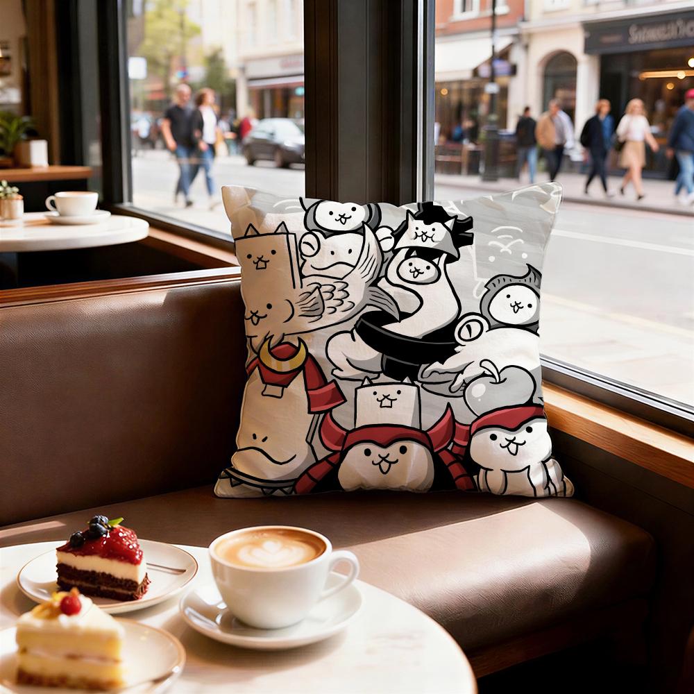 Game The Battle Cats Cushion Cover Decorative Cushions Covers Cover Sofa x Pillow Piece x x Pillowcase