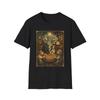 Halloween 4 Dogs Ouija Haunted Parlor Ghost Illustration T-Shirt Spooky Scene