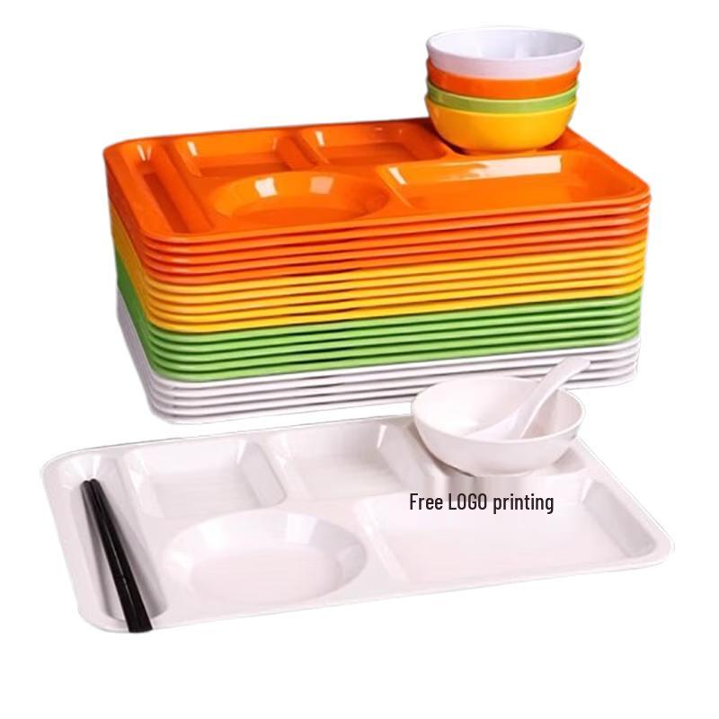 

Melamine 6-Compartment School Lunch Tray