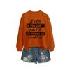 Womens Loose Fit Cotton Hoodie With Print Design Winter Casual Wear