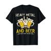 Heavy Metal Beer Chip Fork Festival Rock T Shirt Vintage Stylish Unisex Versatile Soft Comfortable Top For Everyday Wear