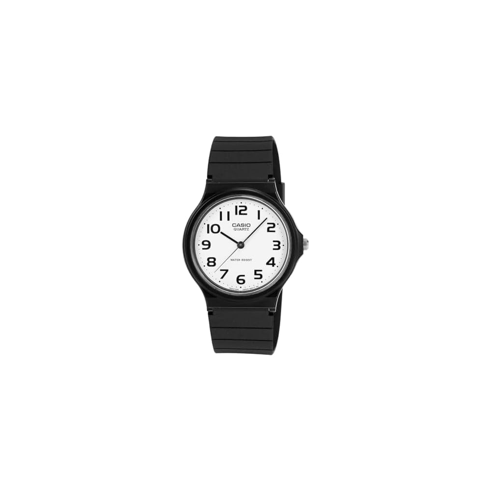 Casio Standard MQ-24-7B2 Men s Watch Analog Quartz White Dial Black Strap