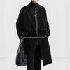 Men's Long Wool/Down Lapel Winter Coat