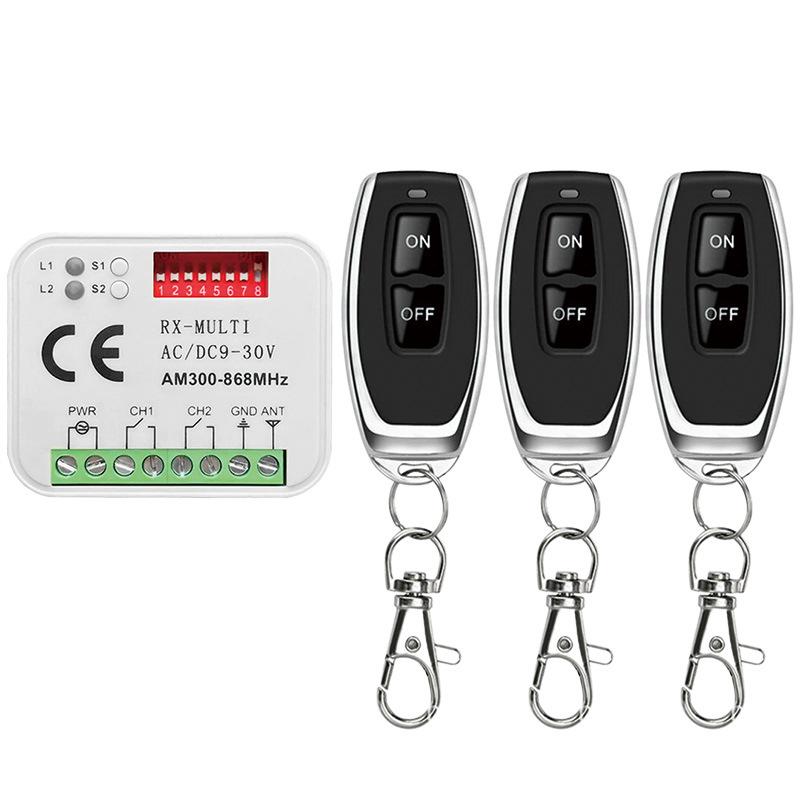 Multi-frequency Wireless Remote Control Switch RX-MULTI 300-868MHz Receiver for Garage Door and Barrier Gate Access Control