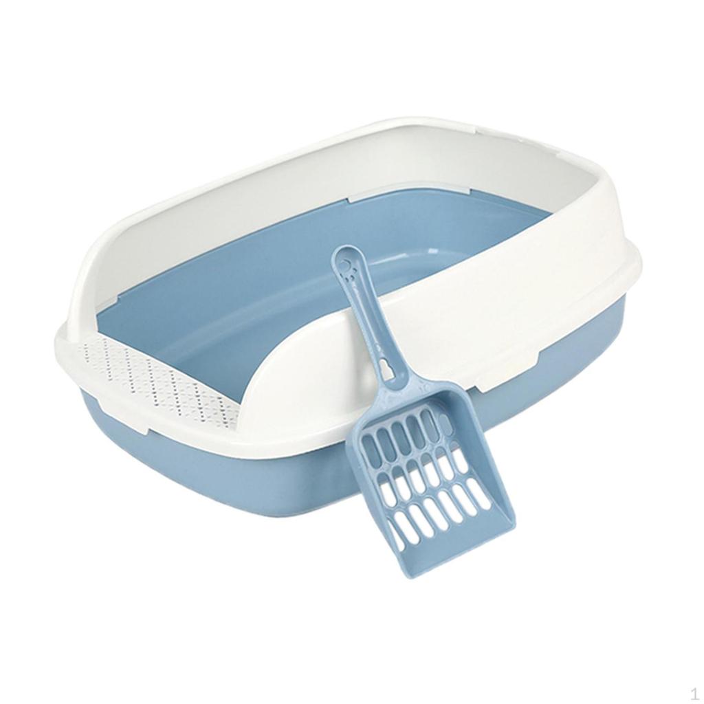 Cat Easy Clean Durable Semi-Enclosed Toilet Bedpan for Puppy Kittens