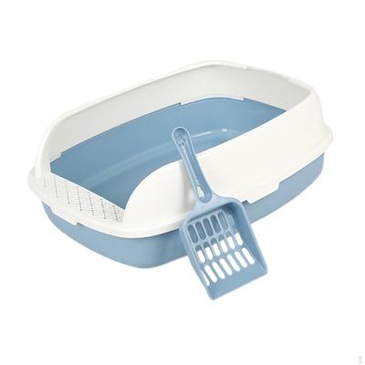 Cama de inodoro semi-cerrada duradera de fácil limpieza para gatos, cachorros y gatitos