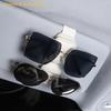 Leather Magnetic Eyewear Holder for Car Visor Sunglasses Clip Quick Installation Eyeglass Storage for Driving Convenience