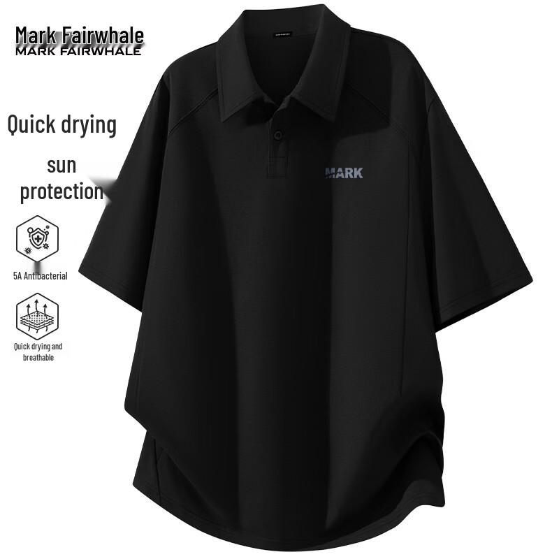 Mark Fairwhale Men s Quick-Dry Antibacterial Polo Shirt M