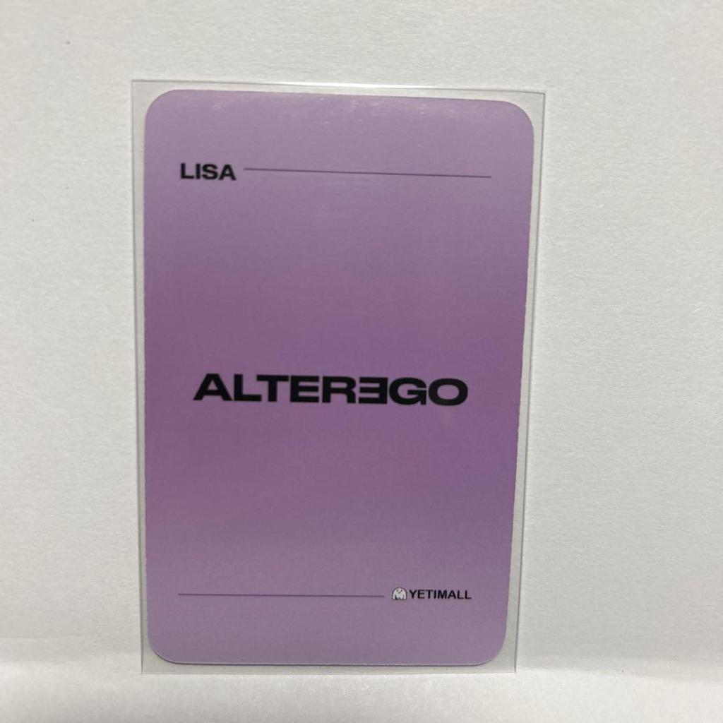 [USED] LISA BLACKPINK Alter Ego Yeti Trading Card M
