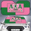 AKA Sorority Sun Visor Aluminum Foil Windshield Sunshade with Reflective UV Block Heat Insulation Foldable Universal Fit