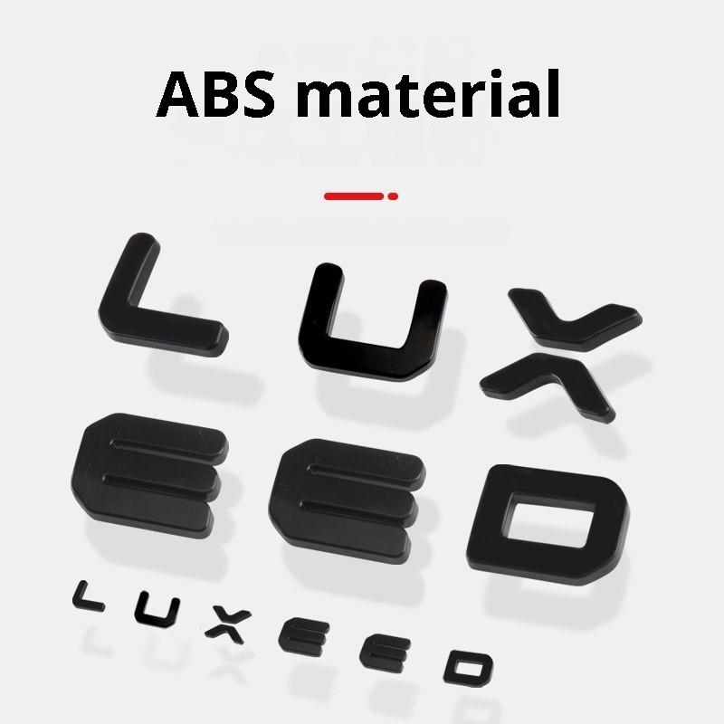 For Luxeed S7 R7 Blackened Car Emblem Sticker Front Rear Emblem Cover Letter Badge Modification Decorative Accessories