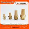 Pneumatic Solenoid Valve Silent Exhaust Silencer - High Pressure Gas, Plastic/Flat/Long Head Options