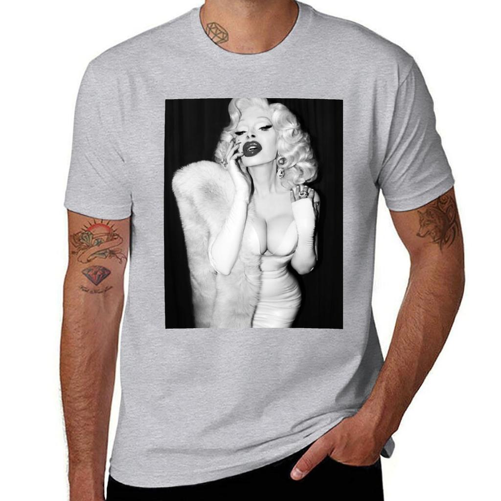 Amanda Lepore - Photo by Josef Jasso T-Shirt sports fans blacks plain black t shirts men
