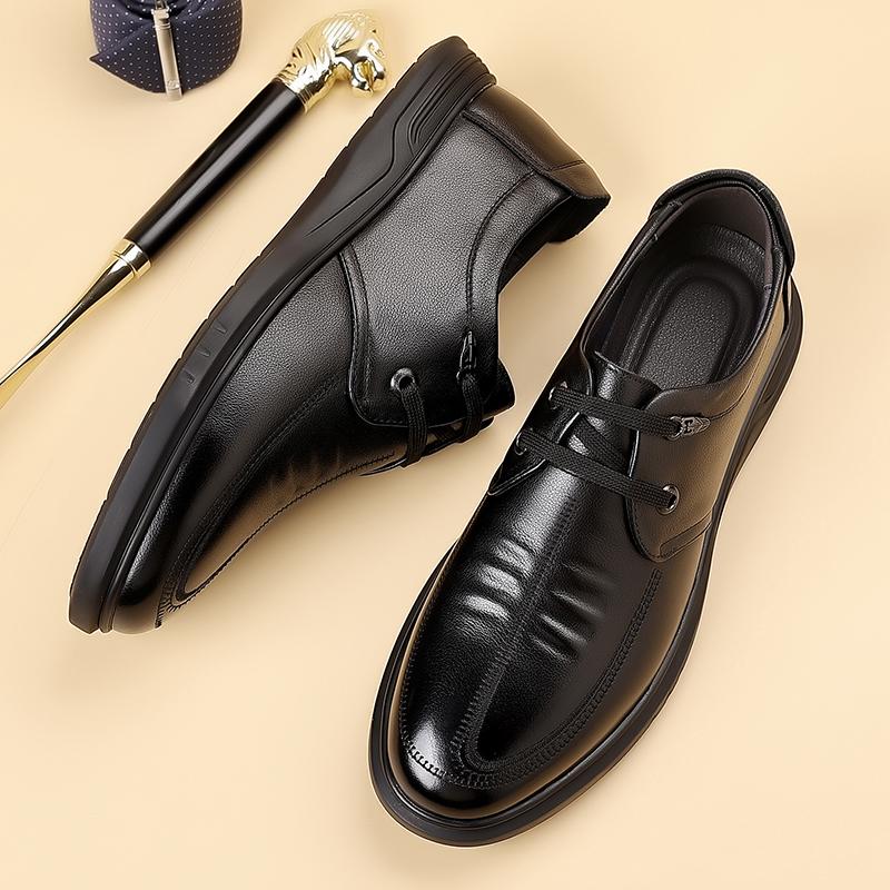 Fashion Stylish Leather Mens Oxford Shoes Sneakers Comfortable Male Casual Shoes Leisure Walk Business Shoes New Formal Dress Footwear