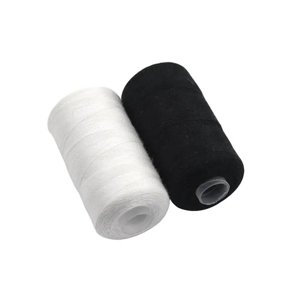 2Pcs/bag 500M Black White Sewing Thread Polyester Thread, Strong Durable Sewing Thread, Sewing Spools Polyester for Hand Machine