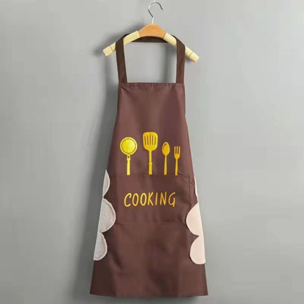 Stylish Waterproof Kitchen Apron for Cooking Oil-Resistant Sleeveless Design, One Size Fits All