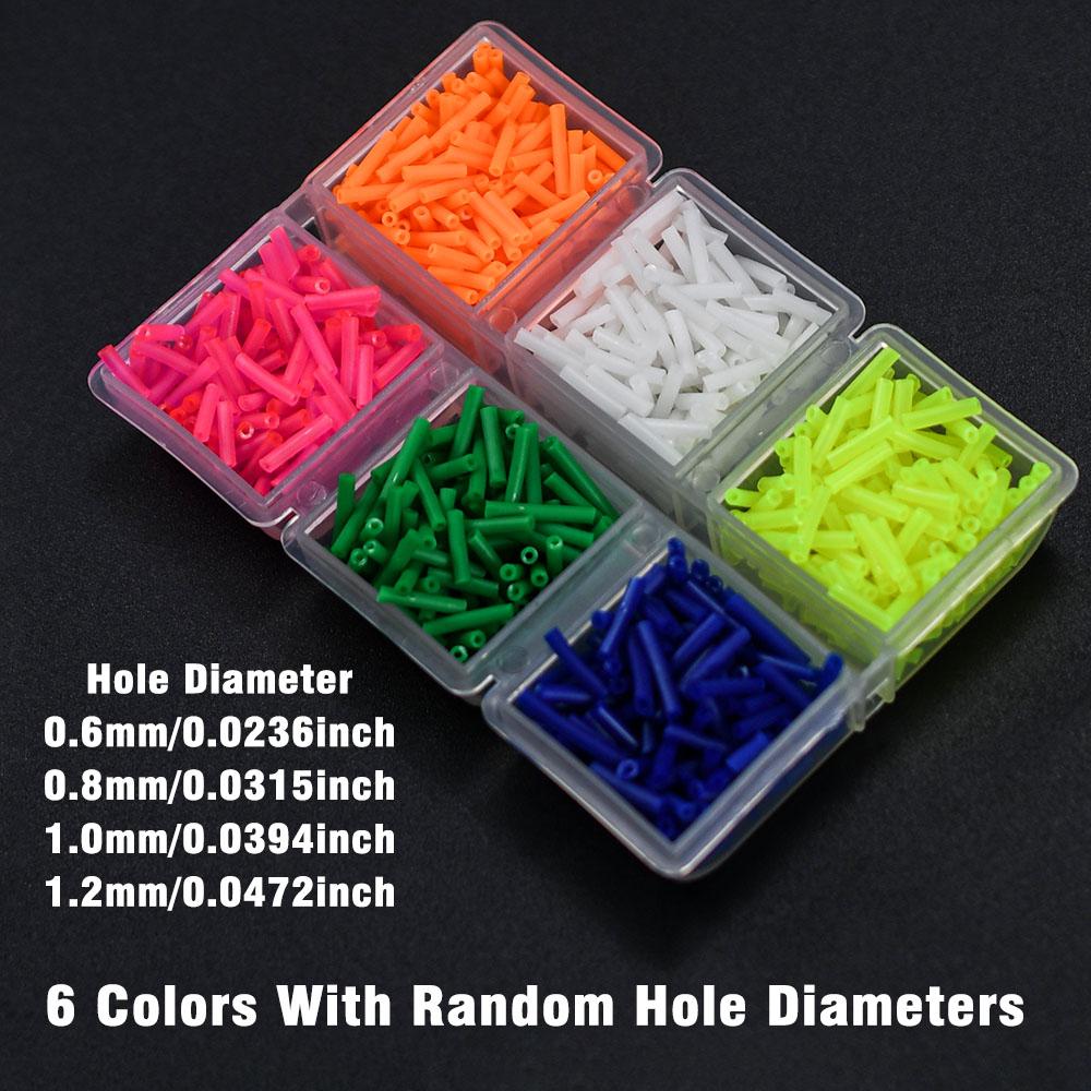 MNFT 1Box Colorful Fishing Silicone Tube Anti-tangle Rig Sleeve Line Protector Beads for Carp Sea Fishing Tackle Accessories