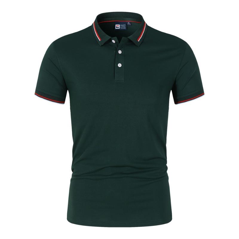 Maglietta Polo da Uomo Estiva Taglie Forti Camicia con Collo Semplice Leggera Piatta Monocolore Top Polo da Uomo
